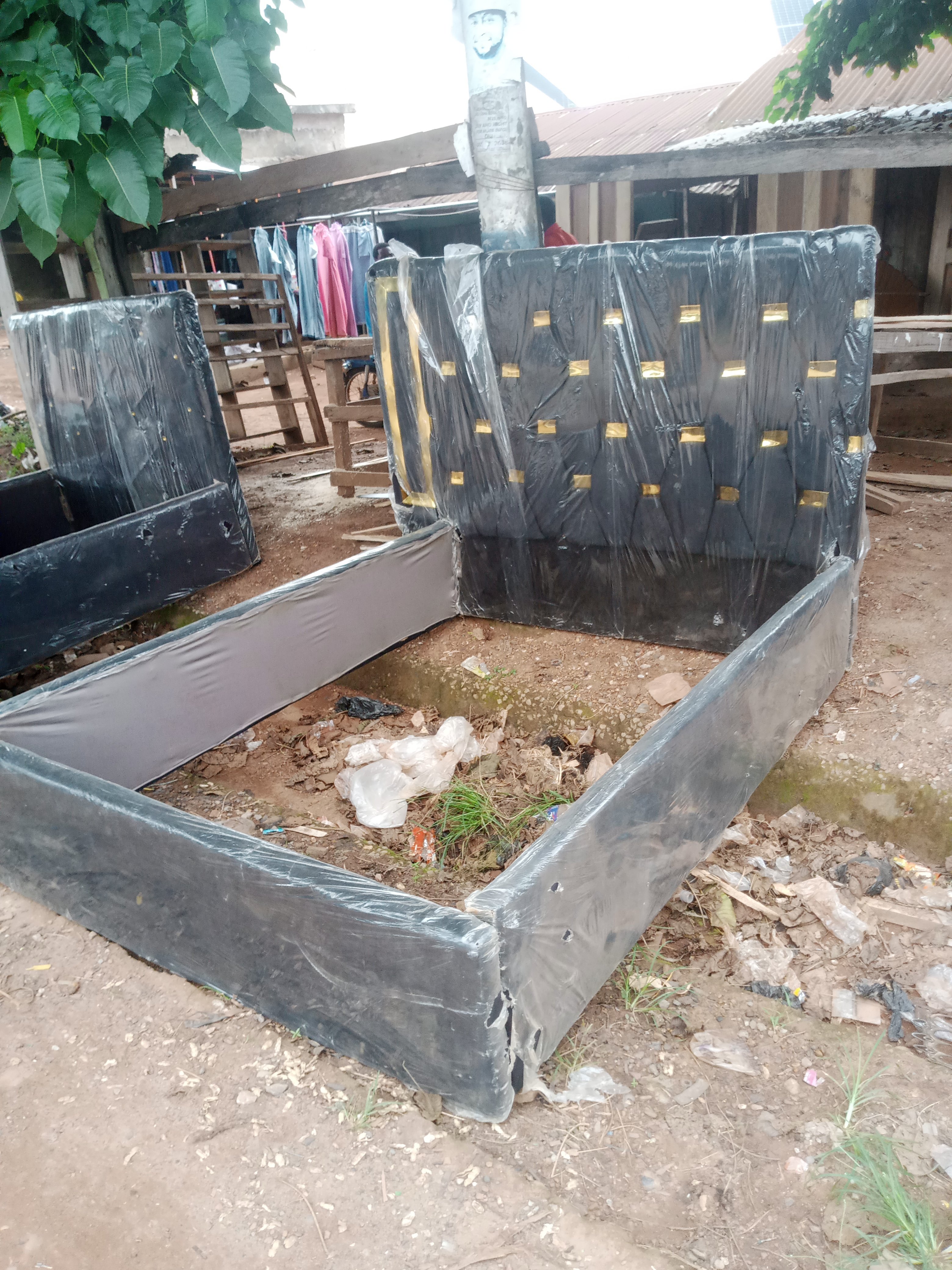 Newly made bedstand 4by6. Made from Solid wood view 3